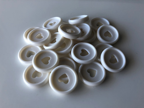 Plastic Planner Discs - Small (23mm) - White - Set of 11